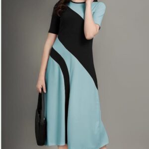 Women's Fit and Flare Short Length Crepe Pretty Florals Resortwear Bardot Short Dress (Copy)