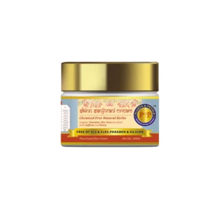 Plants & Petals Sanjivani moisturizing Ayurvedic Herbal Face Cream | SLS & Paraben Free | Saffron, Honey & Vitamin C | Youthful Glow (100 ml)
